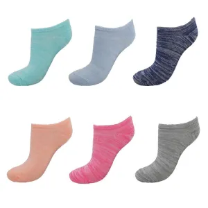 Sof Sole Women's Socks Lifestyle No Show 6-pack (3 colors/patterns)