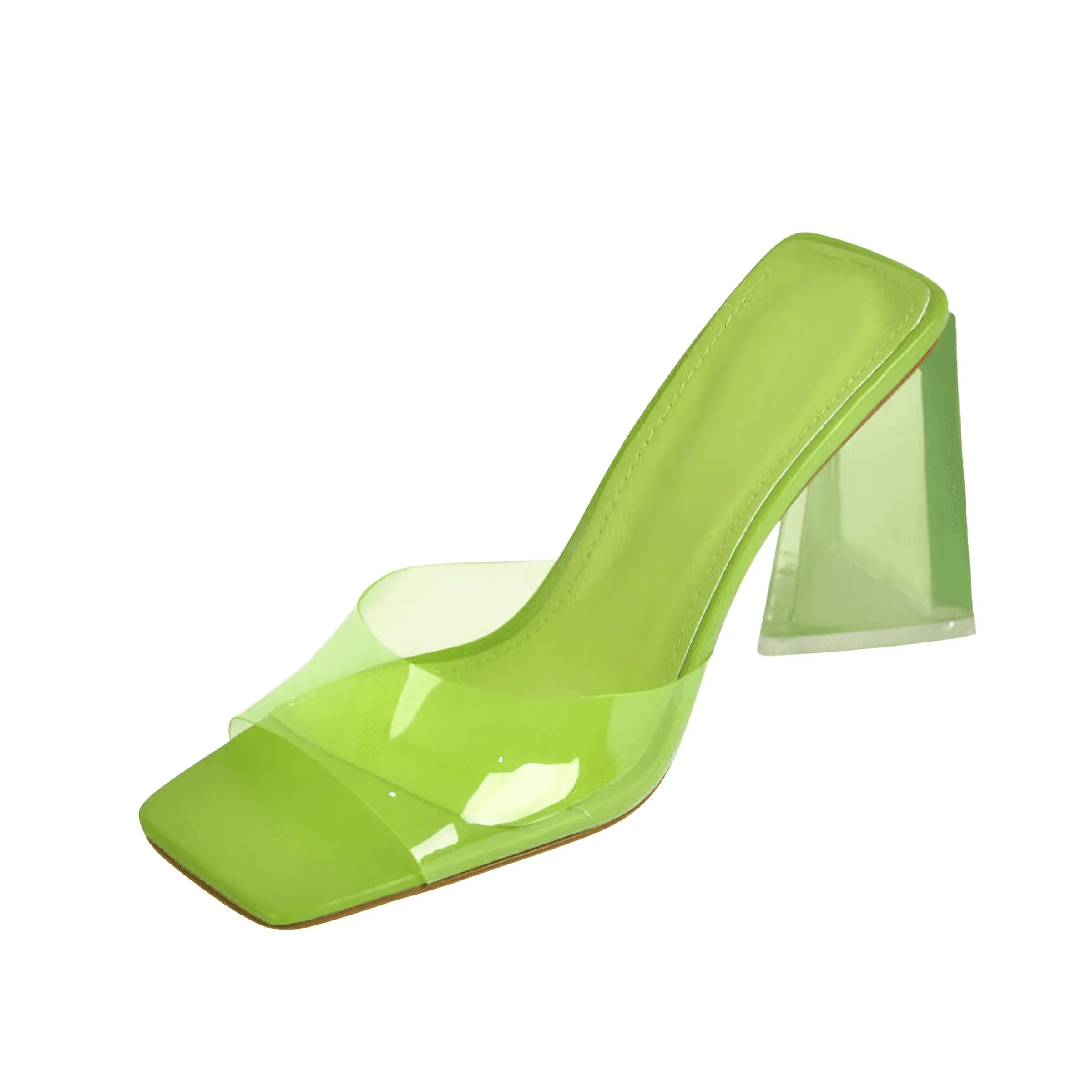 Square Toe Block Heel Sandals