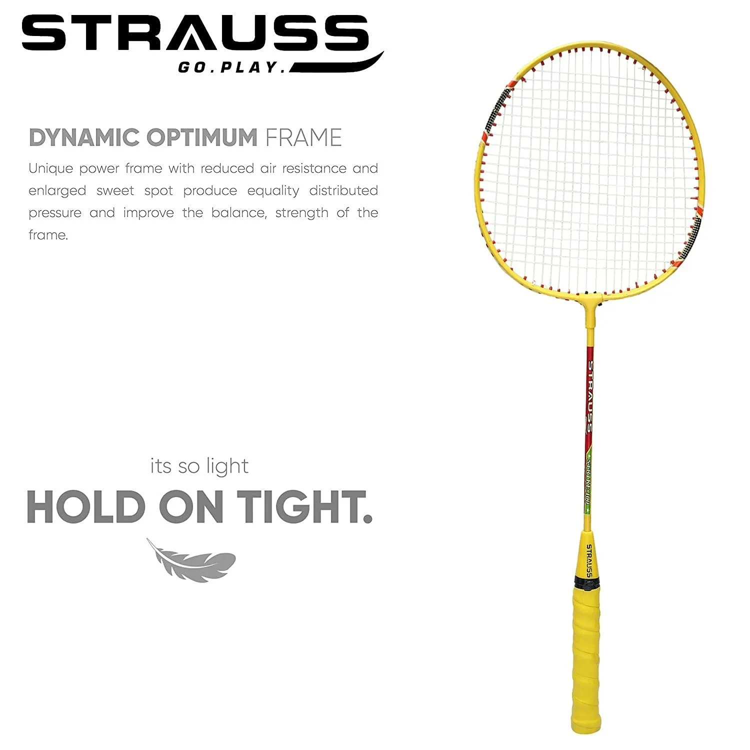 Strauss Badminton 111 Fully Iron Pair with Cover(Strike-101)