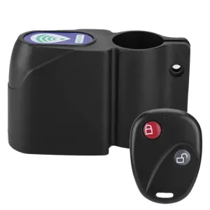 Strauss Bicycle Wireless Security Alarm Lock and Bicycle Air Pump, (Black)