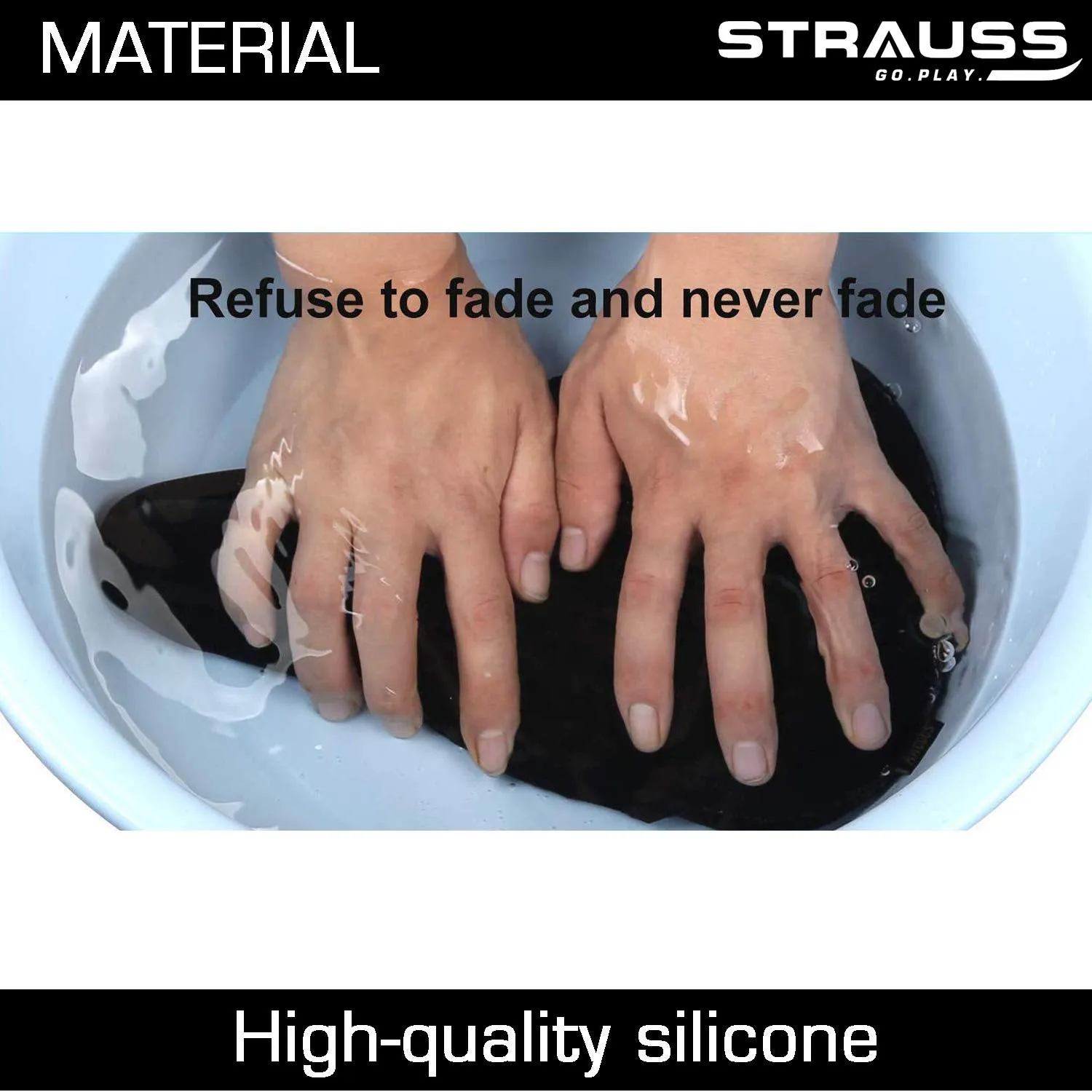 STRAUSS Black 3D Sponge Seat Cover with Non Vent Face Protection Black Mask (Medium)