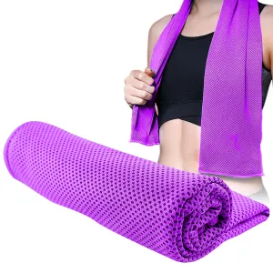 STRAUSS Cooling Towel, 80 cm, (Purple)