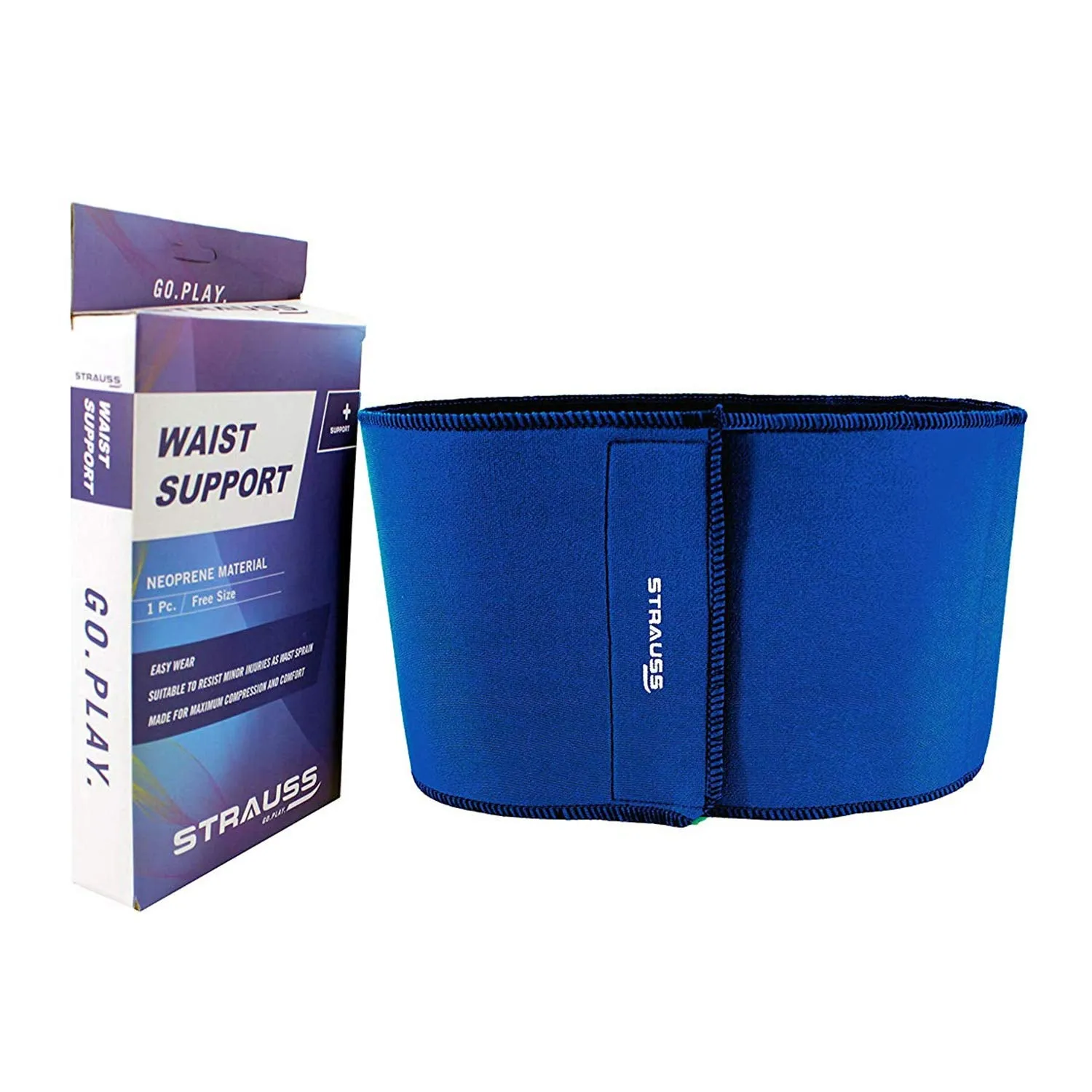 Strauss Elastic Waist Support and Patellar Knee Support (Free Size)