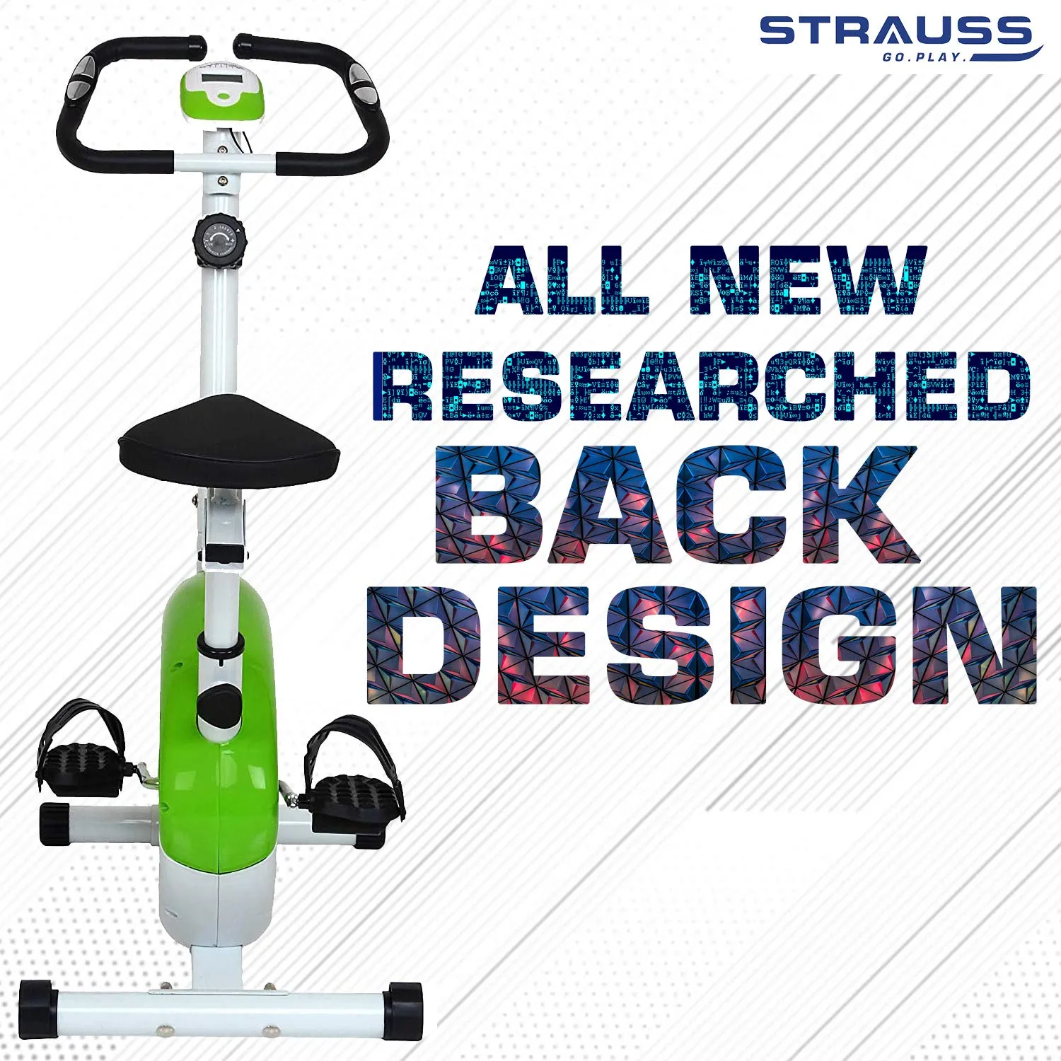 Strauss Exercise Magnetic Bike With Back Seat