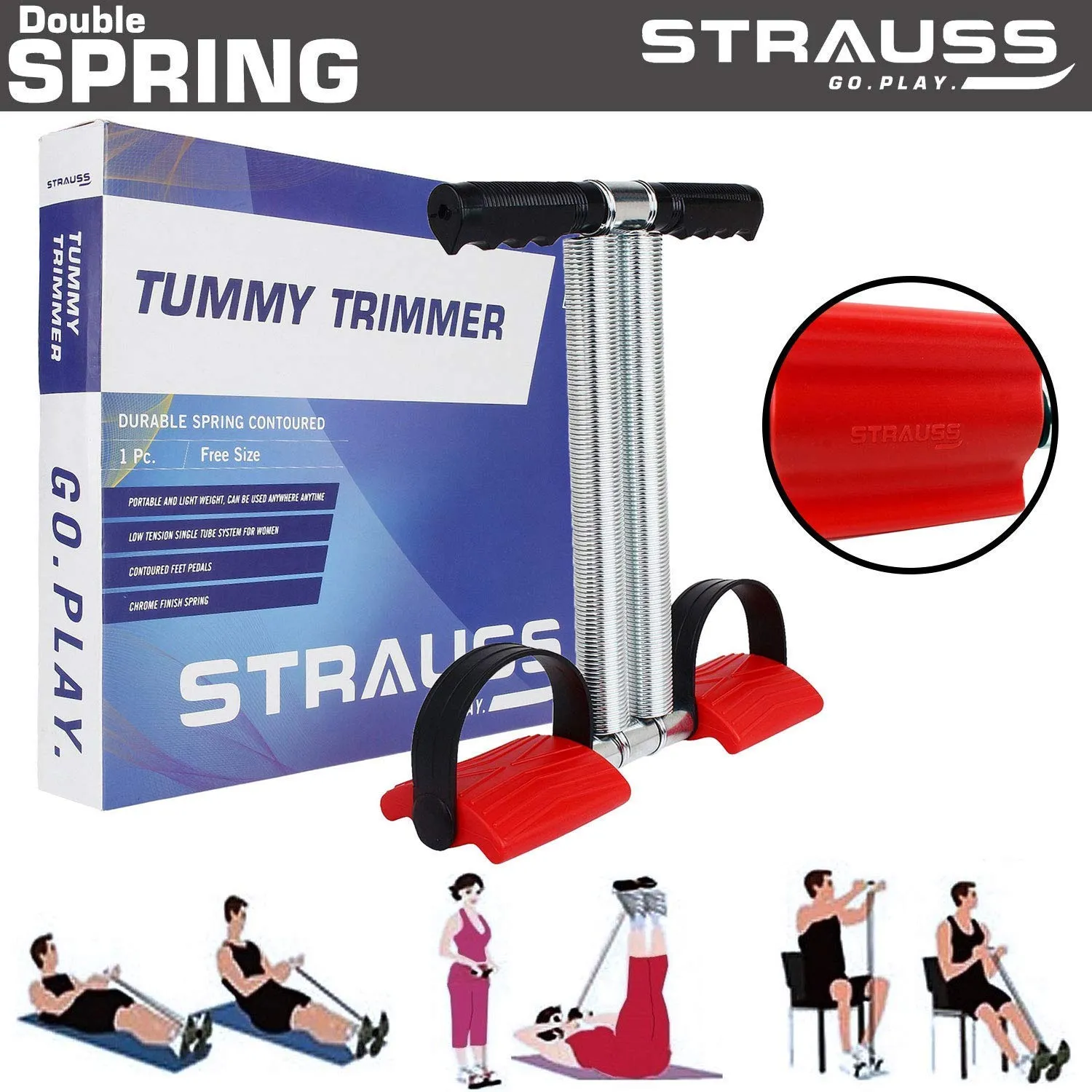 Strauss Tummy Trimmer Pro and Yoga Soft Chest Expander