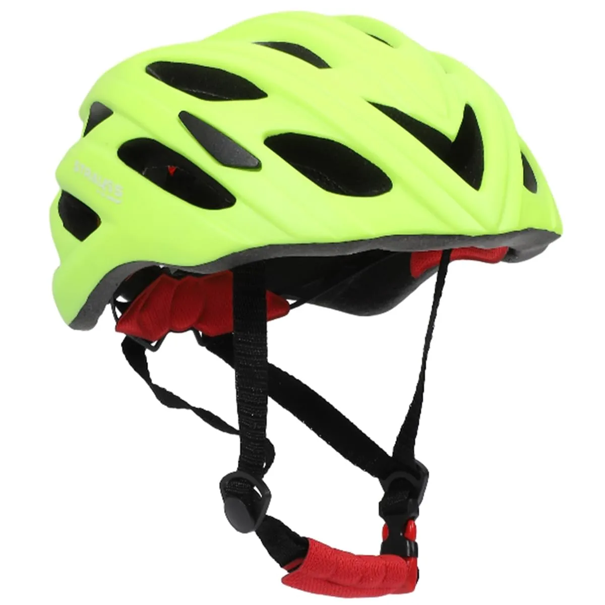 Strauss Veloguard Cycling Helmet | Light Weight with Superior Ventilation | Mountain, Road Bike & Skating Helmet with Premium EPS Foam Lining | Ideal for Adults and Kids, (Light Green)