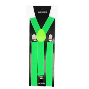 Suspenders - Lime Green