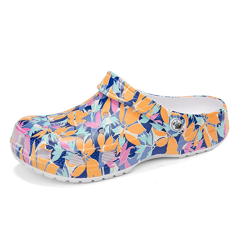 The Summer Gorgeous Crocs Tie Dye Women and Men Sport Sandals