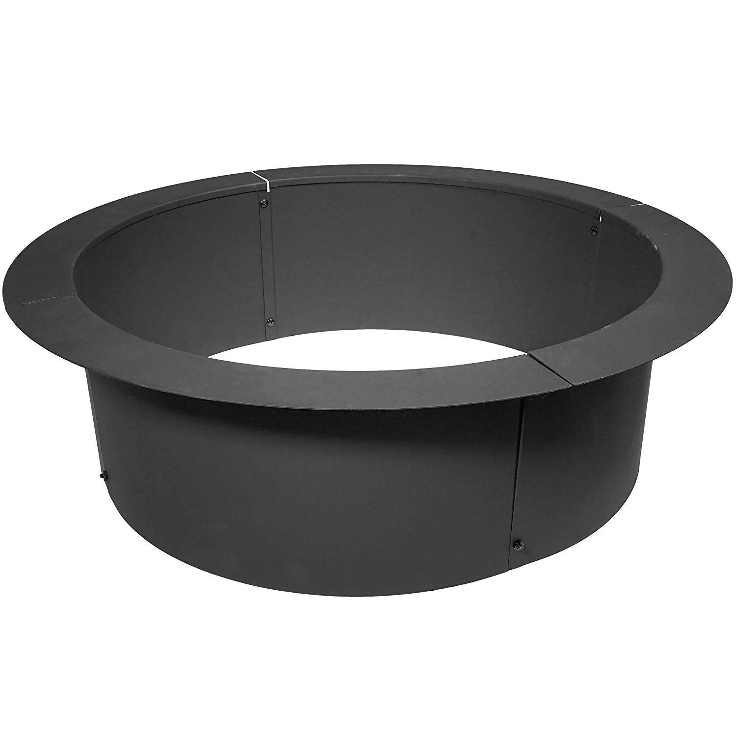 Titan 33&quot; 38&quot; 46&quot; Diameter Steel Fire Pit Liner Ring Heavy Duty In-Ground