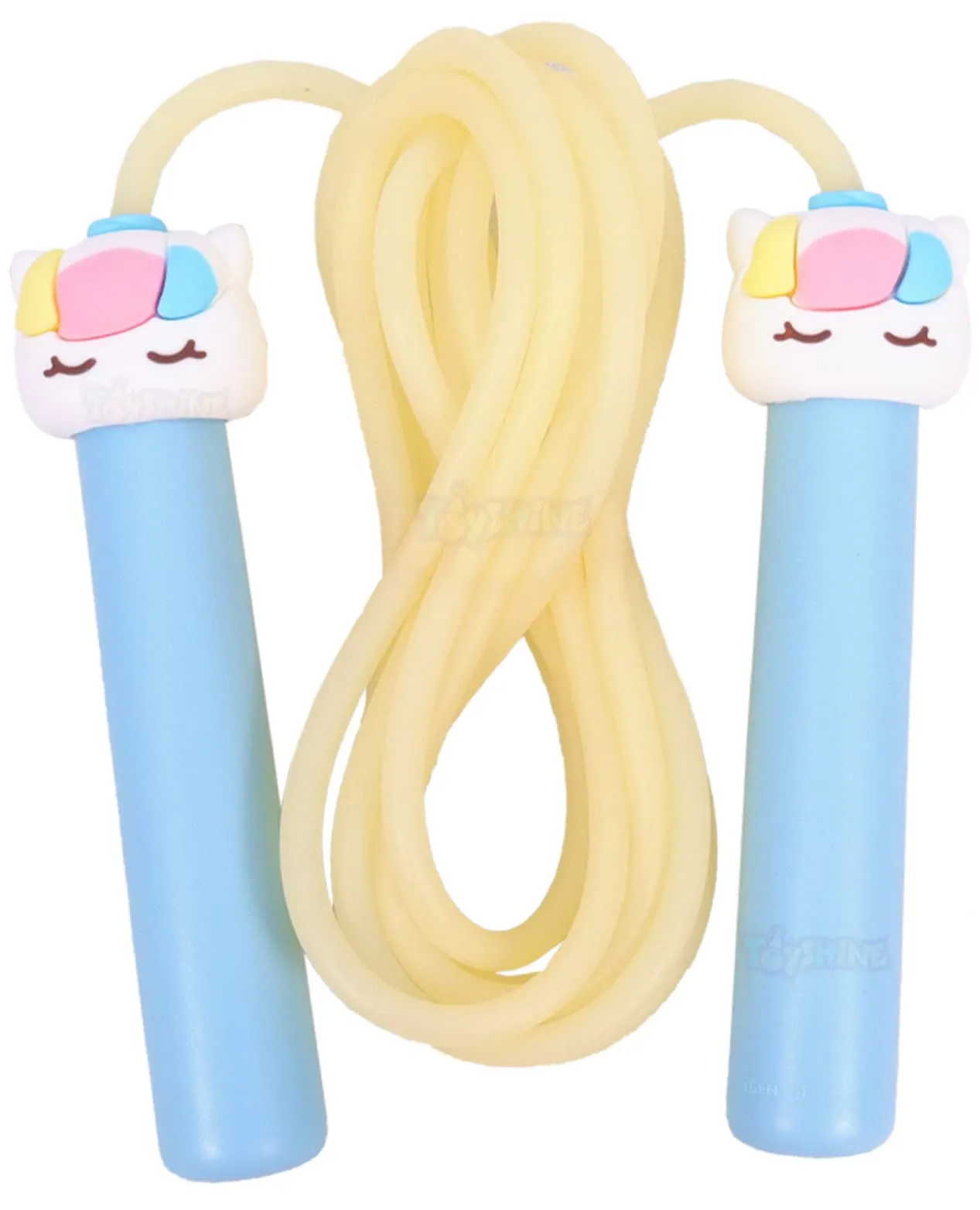 Toyshine Kids Skipping Rope Jump Rope, 6.5 Ft Adjustable Pvc Skipping Rope For Boys And Girls Fitness, Unicorn, Multi