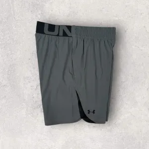 UNDER ARMOUR WOVEN SHORTS - GREY/BLACK