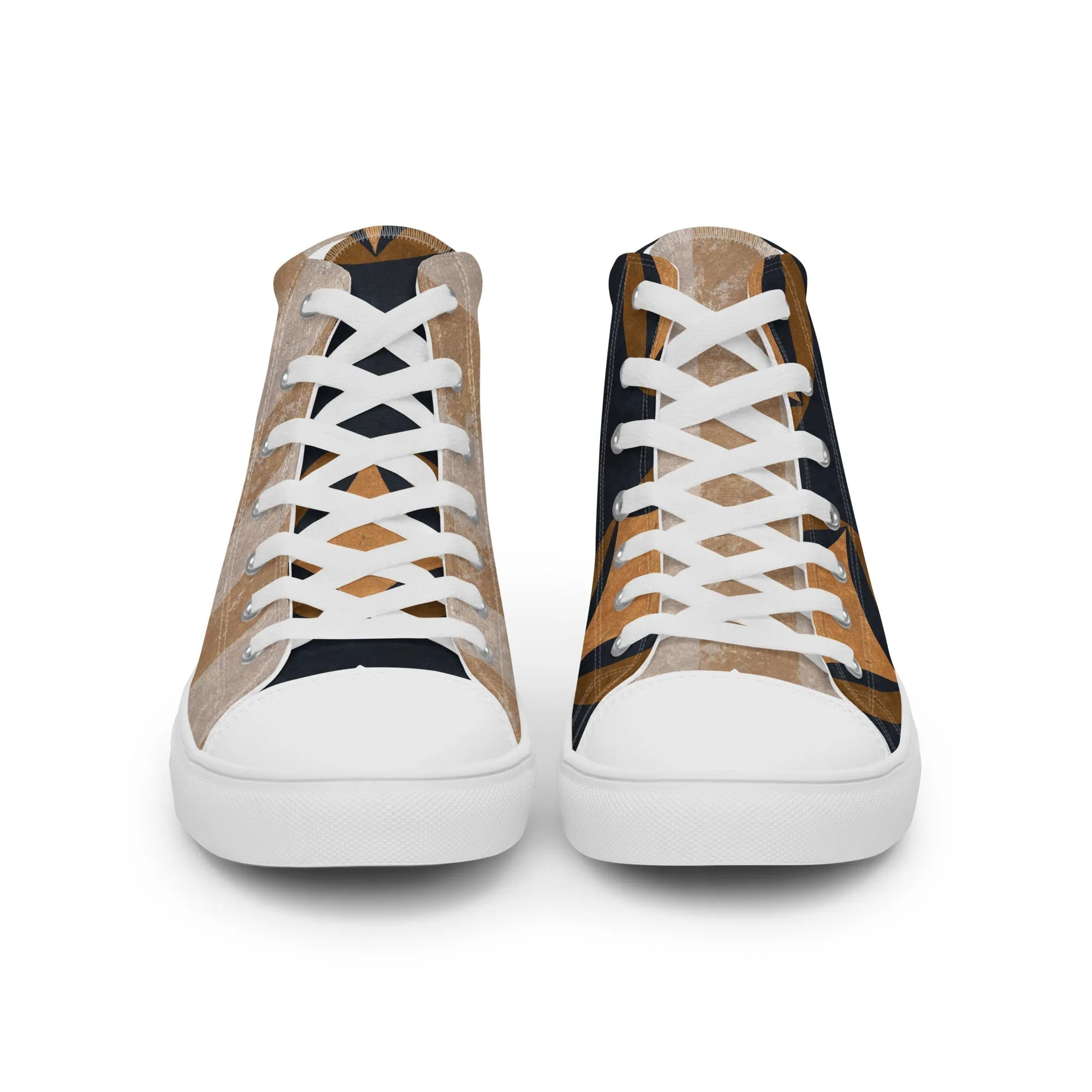 Victorious Men’s Lace-Up Canvas High-Top Sneakers