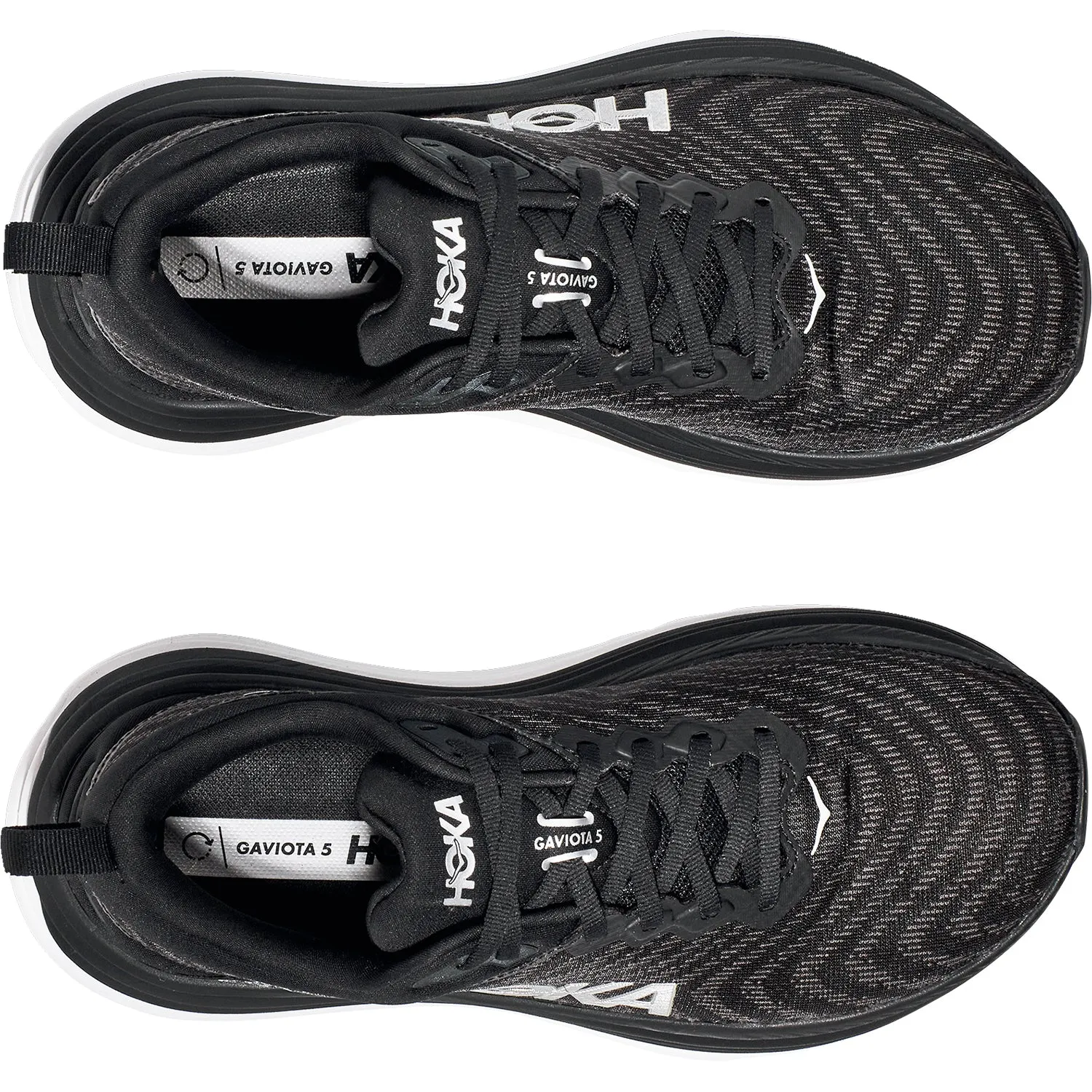 Women's Hoka Gaviota 5 Black/White Mesh