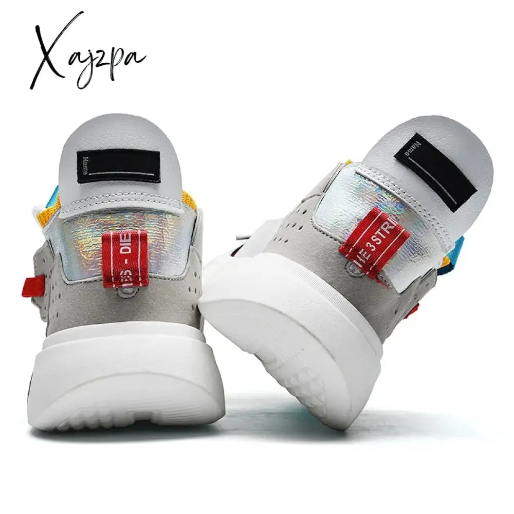 Xajzpa - Shoes For Men Women&#39;s Chunky White Luxary Sneakers Ladies Running Casual Shoes Fashion Light Male Tenis Sports Fitness Footwear