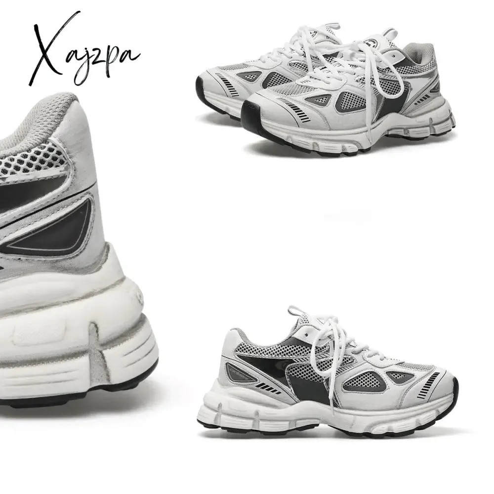 Xajzpa - Shoes For Men Women&#39;s Chunky White Luxary Sneakers Ladies Running Casual Shoes Fashion Light Male Tenis Sports Fitness Footwear