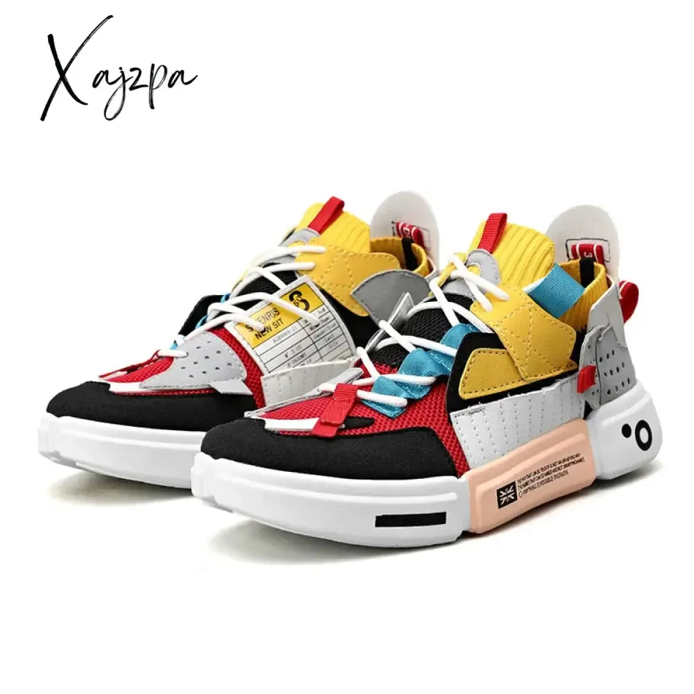 Xajzpa - Shoes For Men Women&#39;s Chunky White Luxary Sneakers Ladies Running Casual Shoes Fashion Light Male Tenis Sports Fitness Footwear