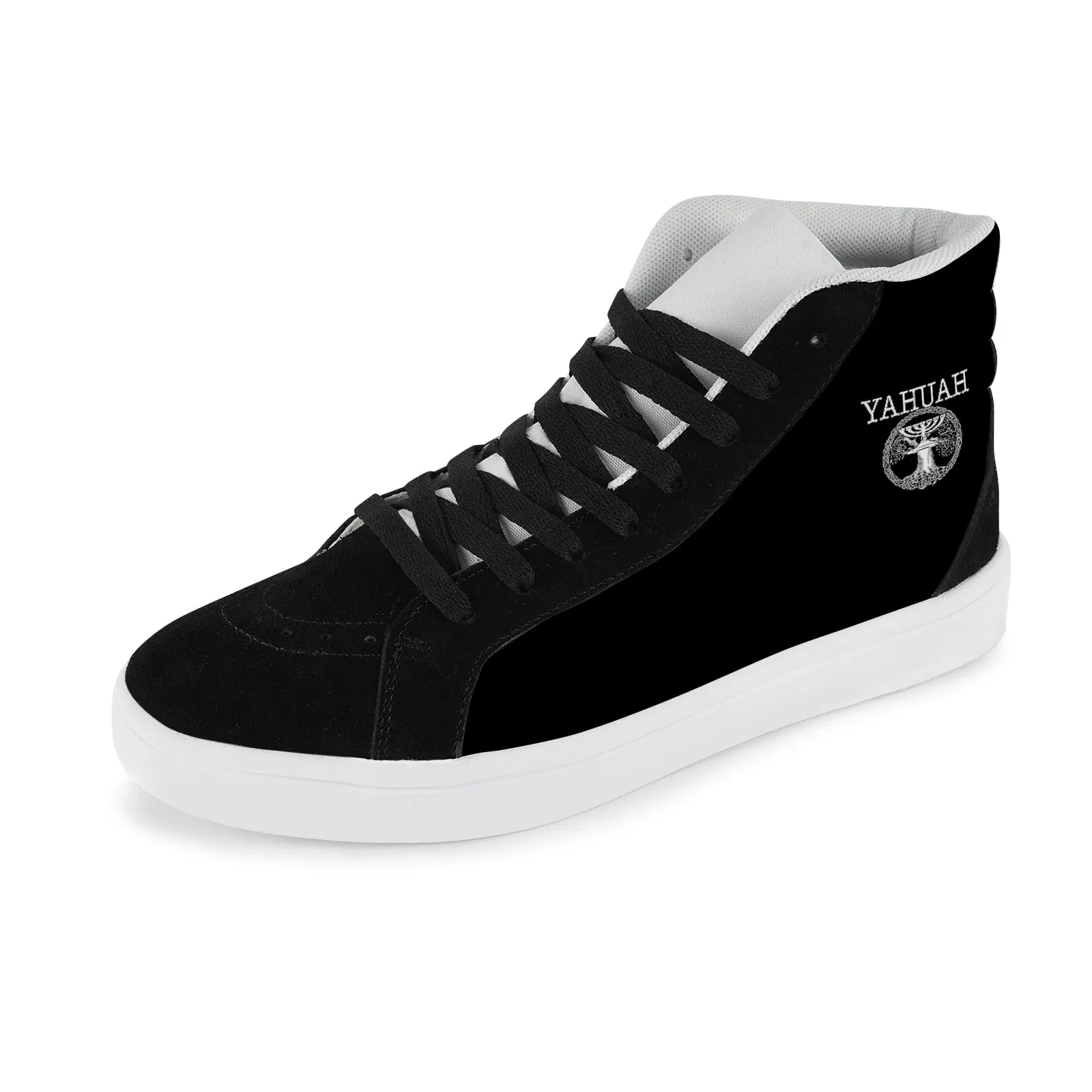 Yahuah-Tree of Life 02-06 Yin Yang Ladies Capricornus High Top Splicing Canvas Shoes