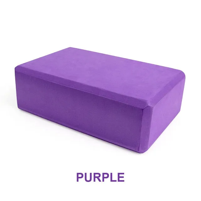 Yoga Block Props Foam Brick Stretching Aid Gym Pilates Yoga Block Exercise Fitness Sport