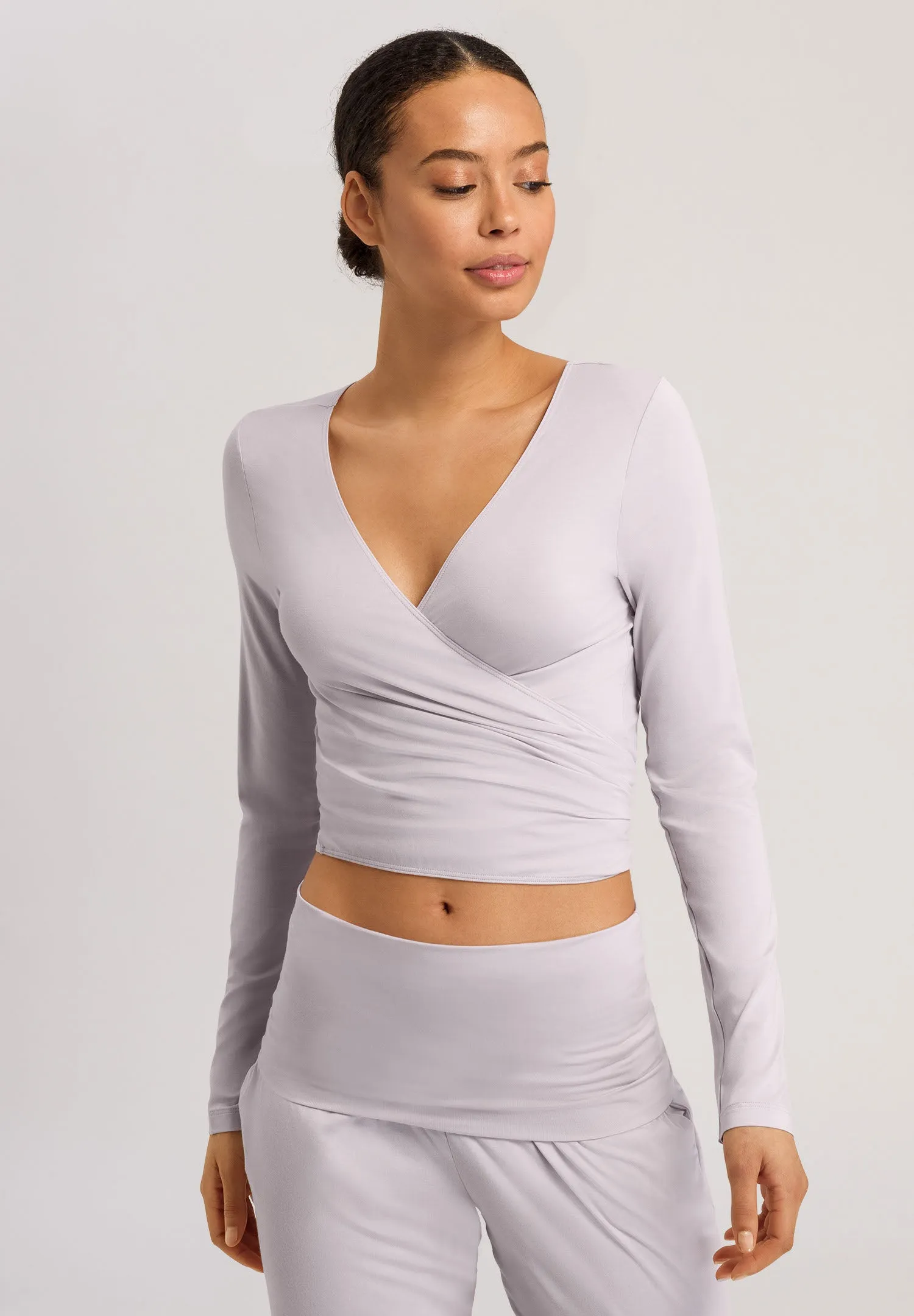 Yoga Wrap Top | Lilac Marble 78800-2461