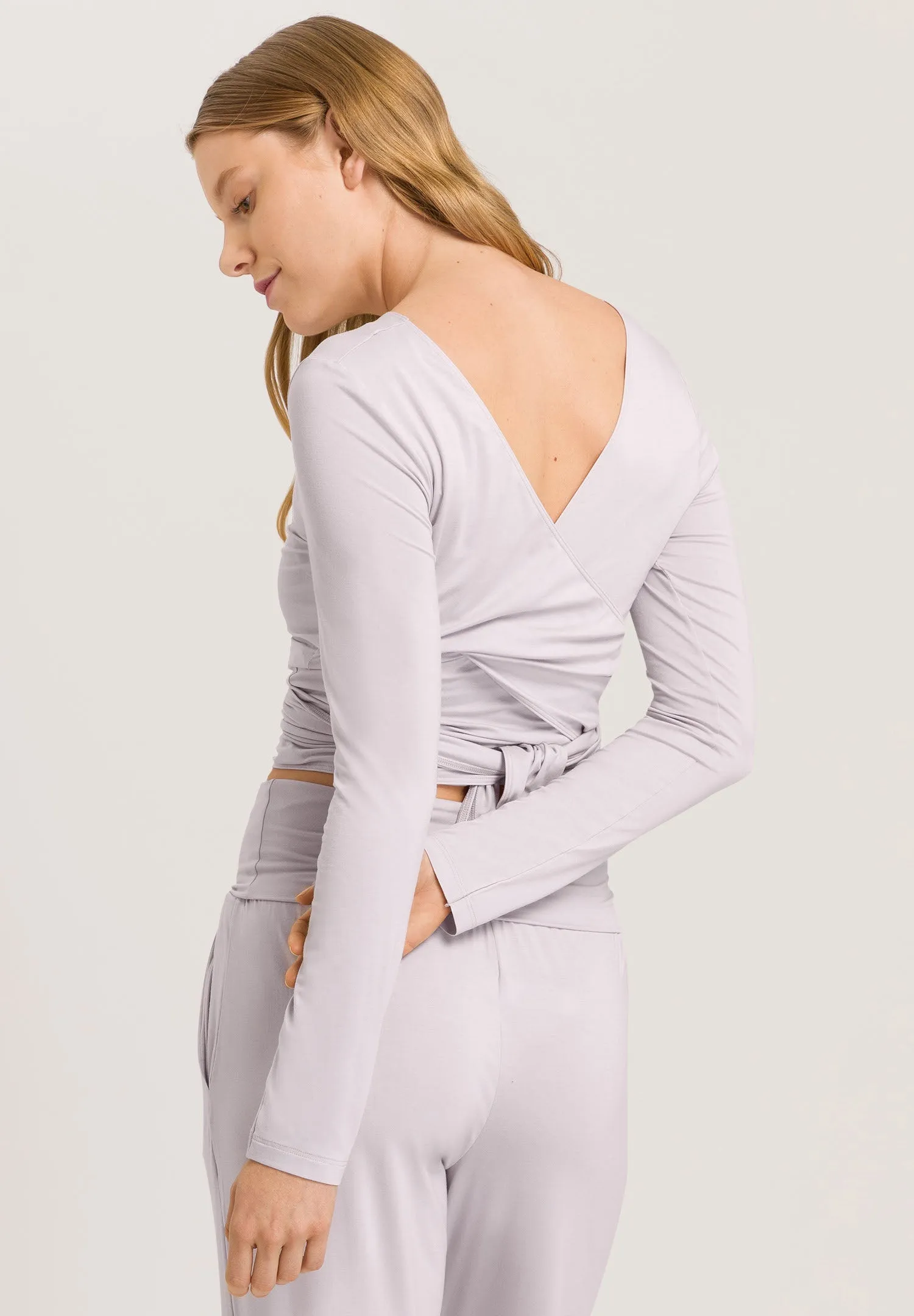 Yoga Wrap Top | Lilac Marble 78800-2461